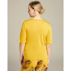 Camiseta de lyocell con nudo frontal