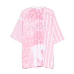 Camiseta de Malla con Cuello en V