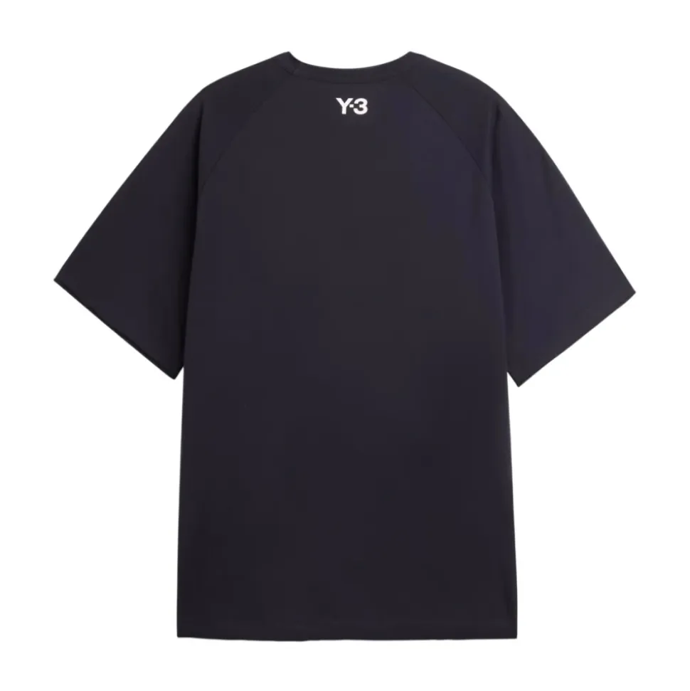 Camiseta de Manga Corta con Bordes sin Rematar y 3 Rayas