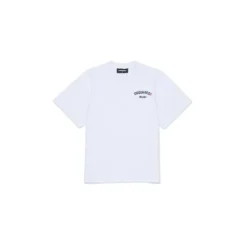 Camiseta de manga corta con cuello redondo y logo