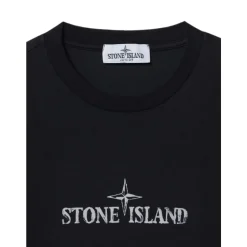 Camiseta de manga corta con parche de brújula