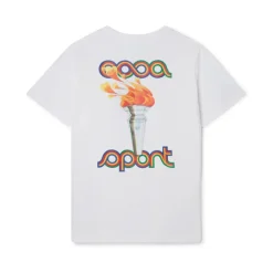 Camiseta Deportiva Blanca La Flamme Du Sport