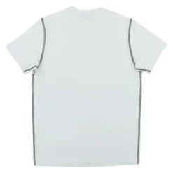 Camiseta de punto de algodón con logo en cursiva