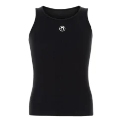 Camiseta de Tirantes de Punto Acanalado con Logo de Luna
