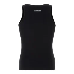 Camiseta de Tirantes de Punto Acanalado con Logo de Luna