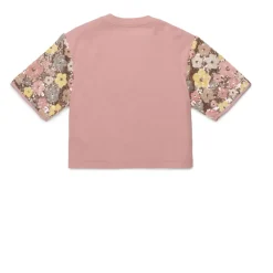 Camiseta Floral con Lentejuelas