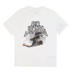 Camiseta Gráfica Blanca/Negra Manga Corta