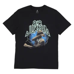 Camiseta Gráfica Negra | Espuma Menta Manga Corta