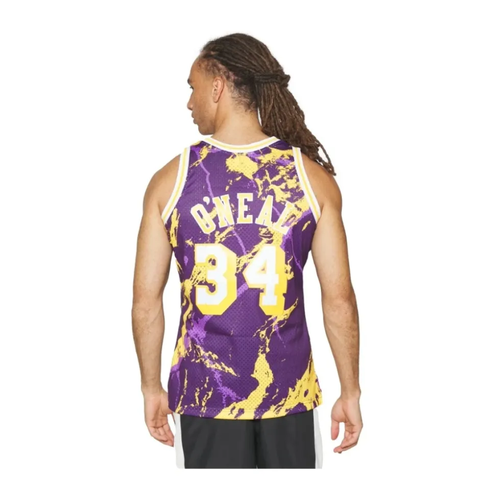 Camiseta Lakers Doodle Swingman Blanca