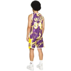 Camiseta Lakers Doodle Swingman Blanca