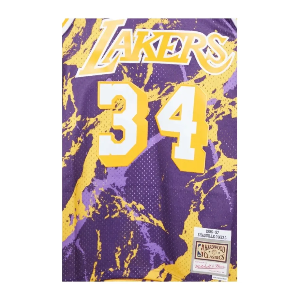 Camiseta Lakers Doodle Swingman Blanca