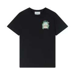 Camiseta Negra Arco de Tenis
