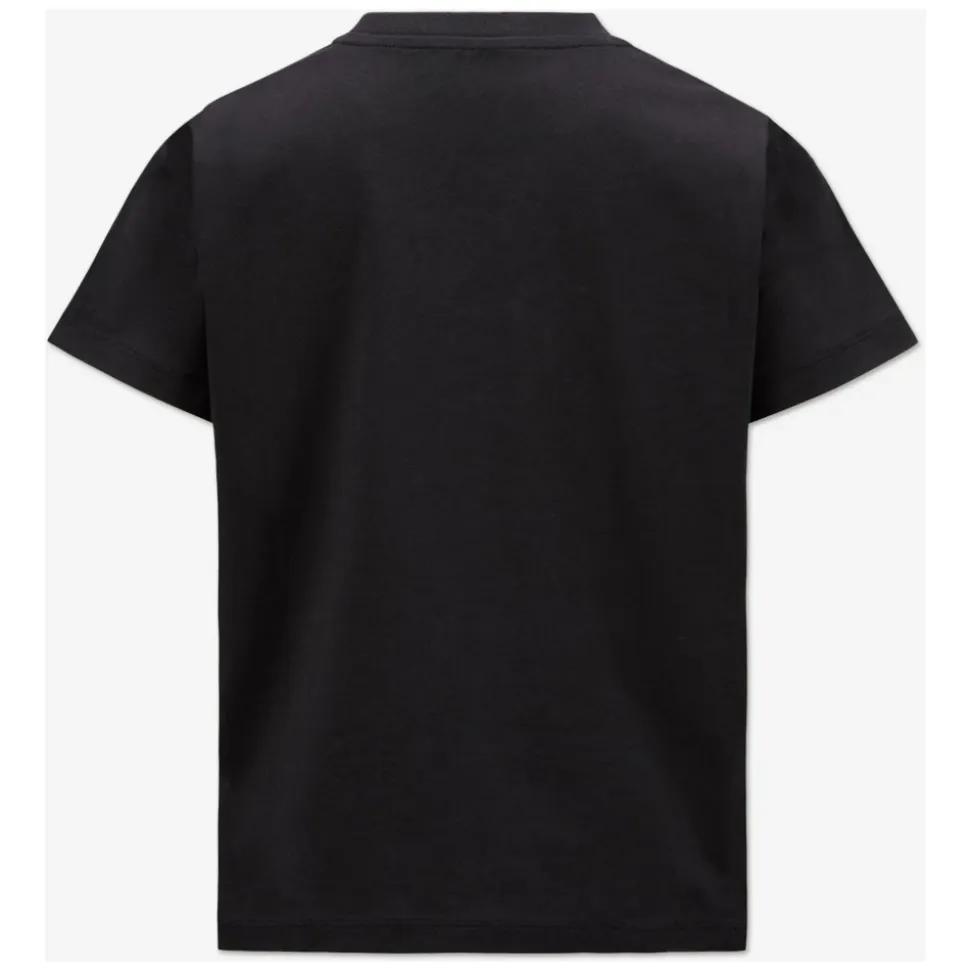 Camiseta negra con logo para niños