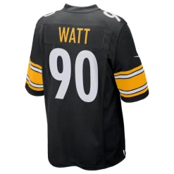 Camiseta negra Steelers TJ Watt NFL Jersey