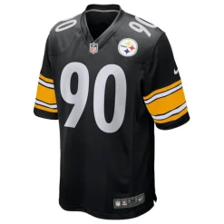 Camiseta negra Steelers TJ Watt NFL Jersey