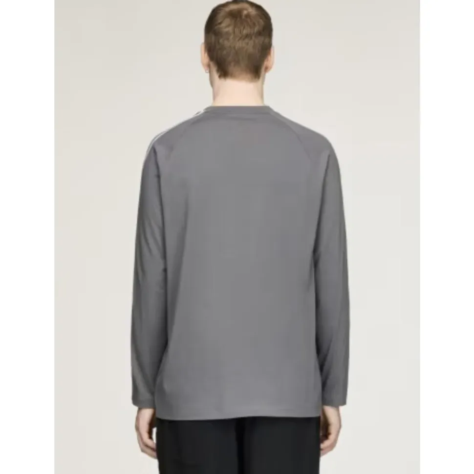 Camiseta Oversize de Manga Larga con Rayas Degradadas
