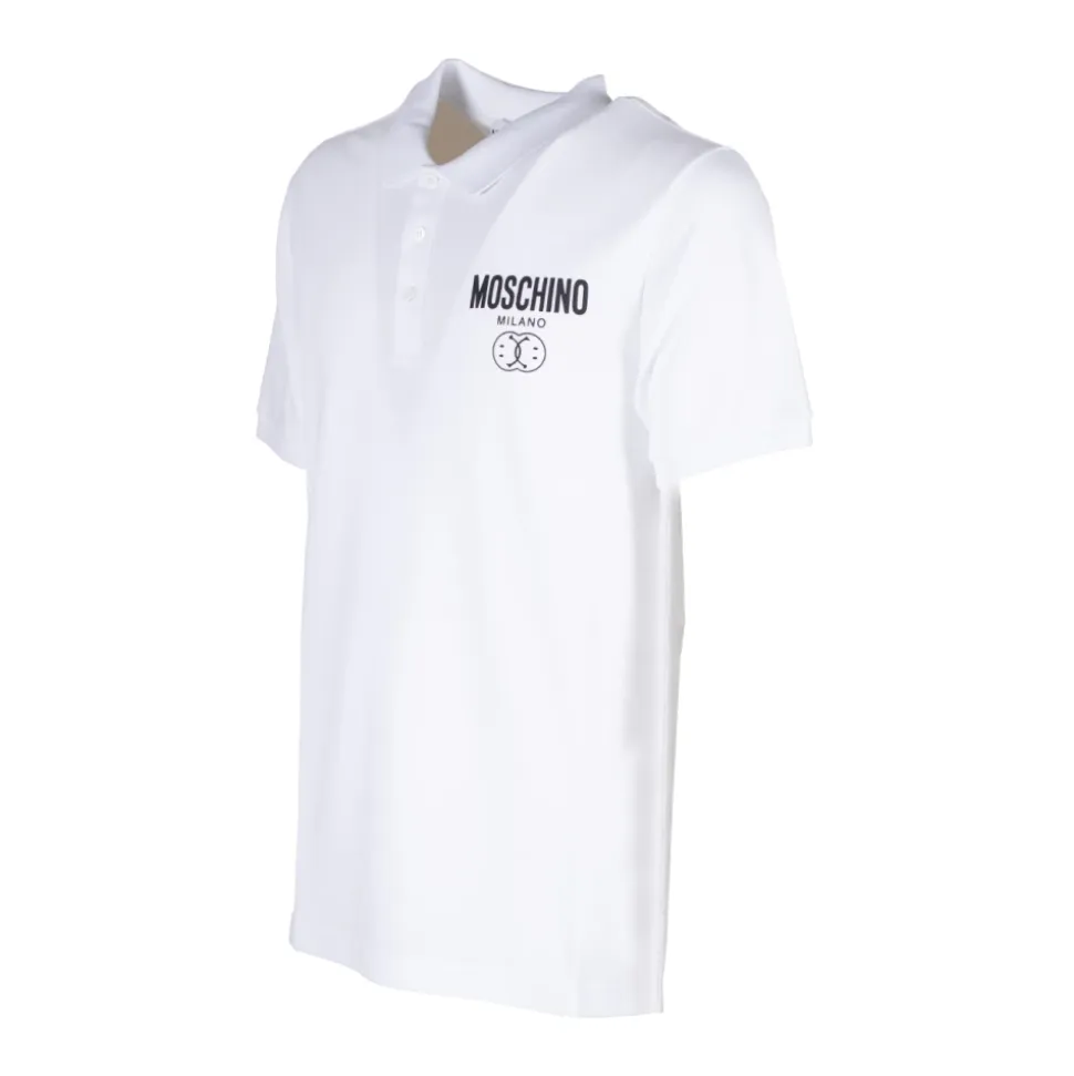 Camiseta Polo Double Smile Blanca