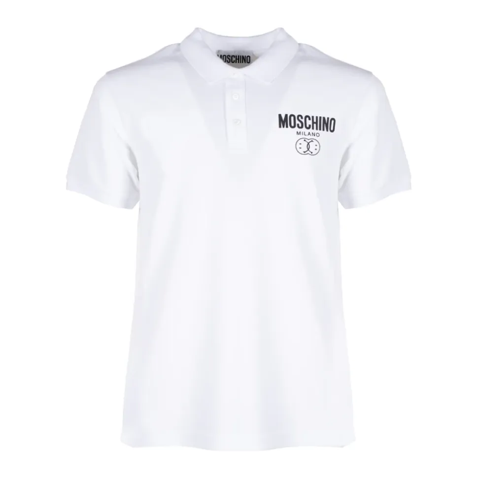 Camiseta Polo Double Smile Blanca