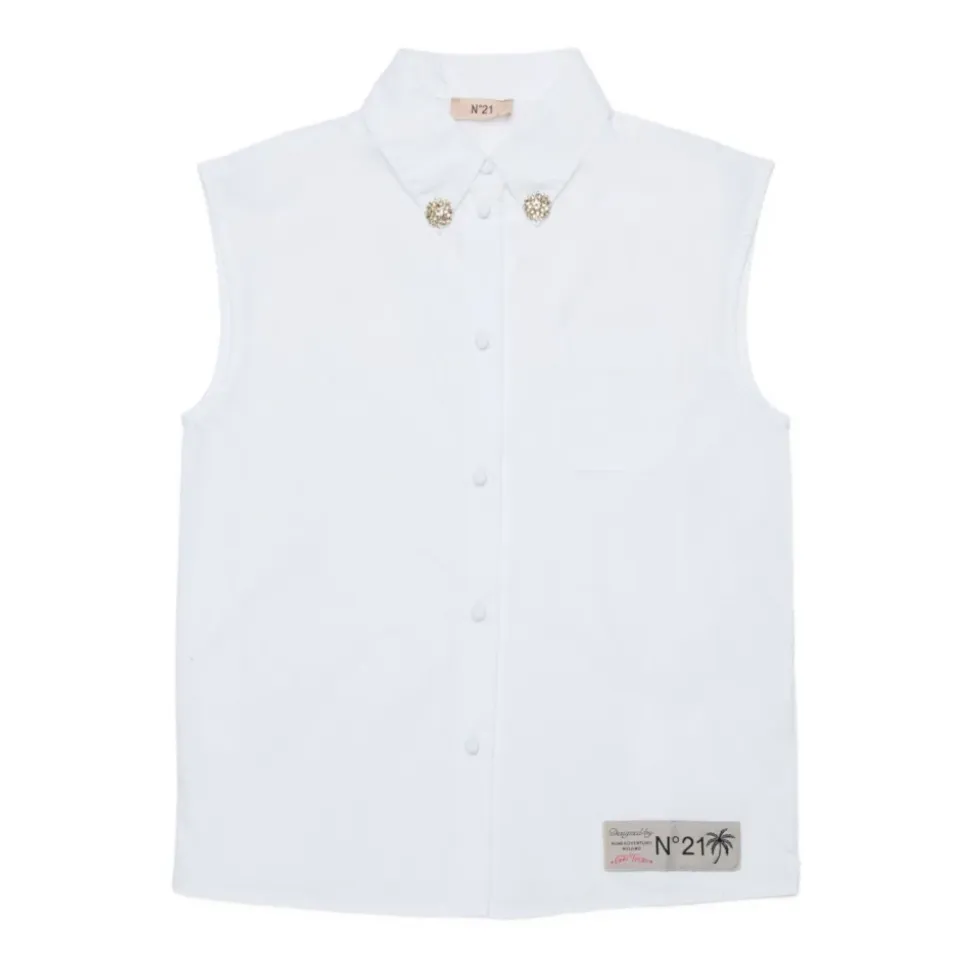 Camiseta sin Mangas con Adornos
