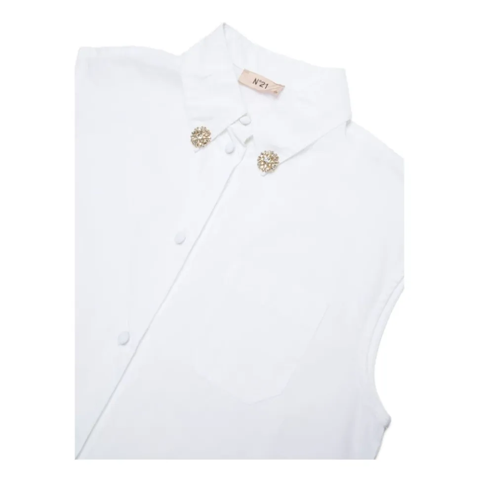 Camiseta sin Mangas con Adornos