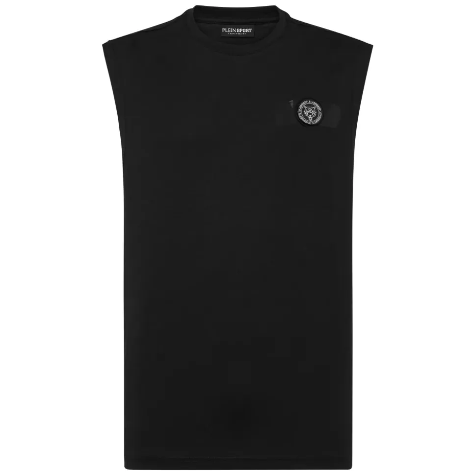 Camiseta sin Mangas Cuello Redondo