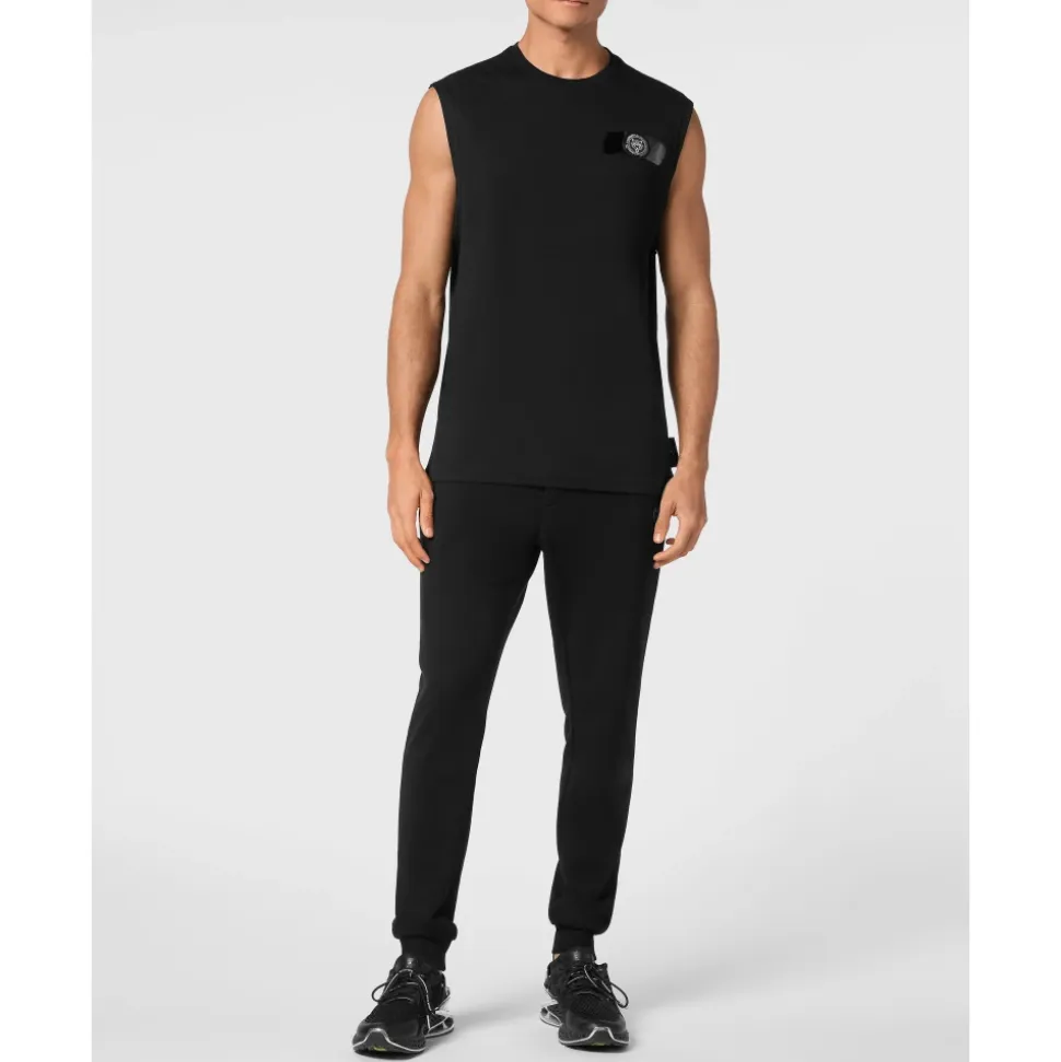 Camiseta sin Mangas Cuello Redondo