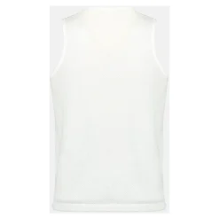 Camiseta sin Mangas de Malla Estampada