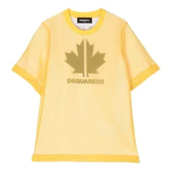 Camiseta Unisex con Estampado de Hoja de Arce