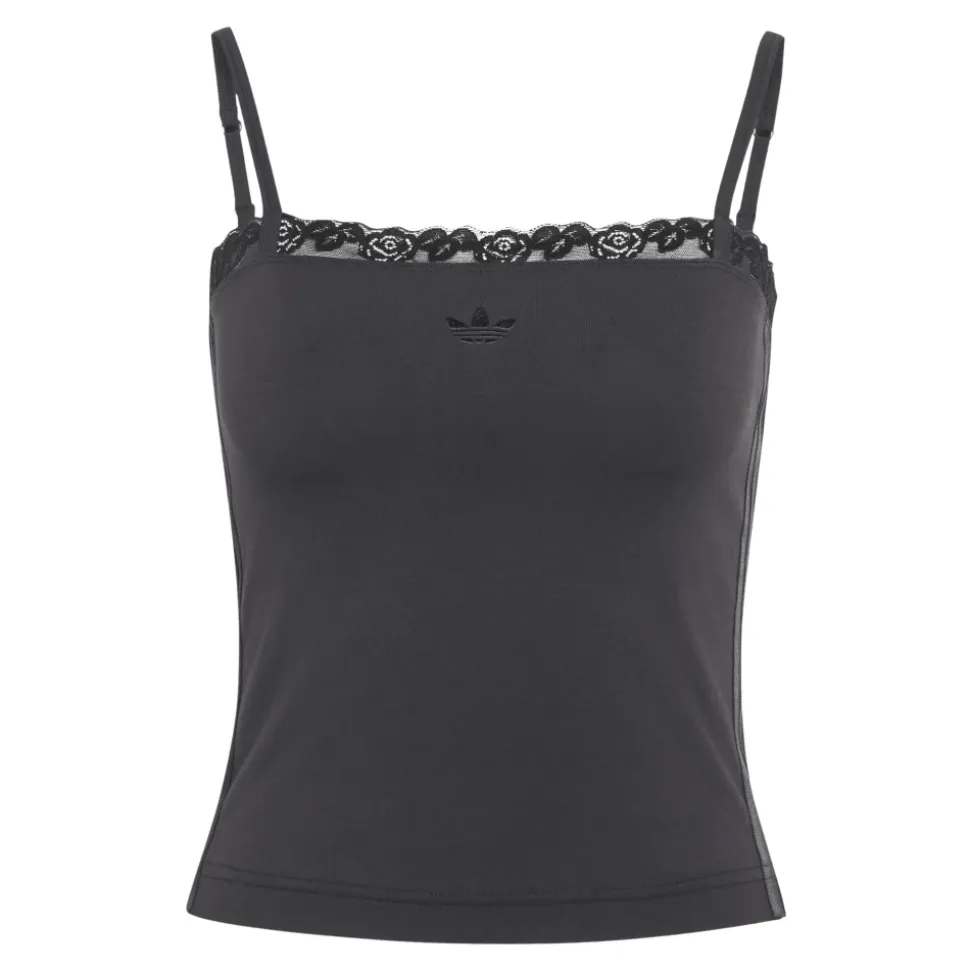 Camisola con Ribete de Encaje