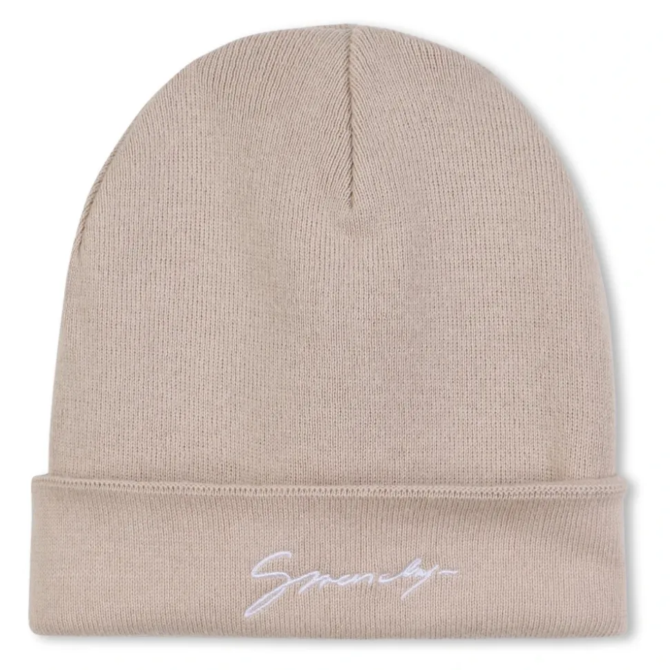 Cappello con logo ricamato reversibile lavorazione a maglia