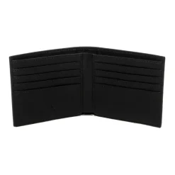 Cartera Bifold de Textura Lisa