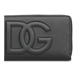 Cartera de cuero de ciervo estampado