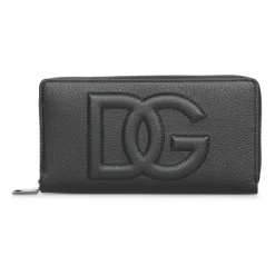 Cartera de cuero de ciervo estampado