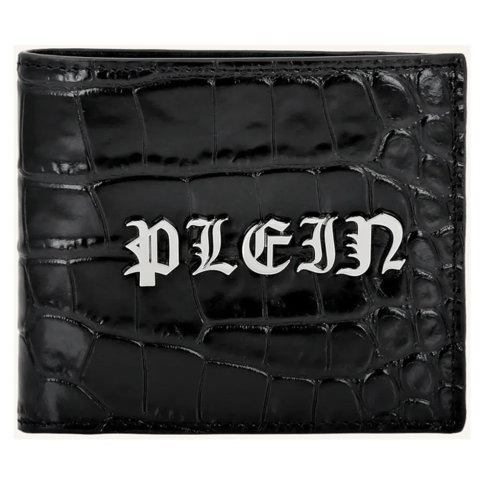 Cartera Francesa de Piel Estampada Crocco Gothic Plein
