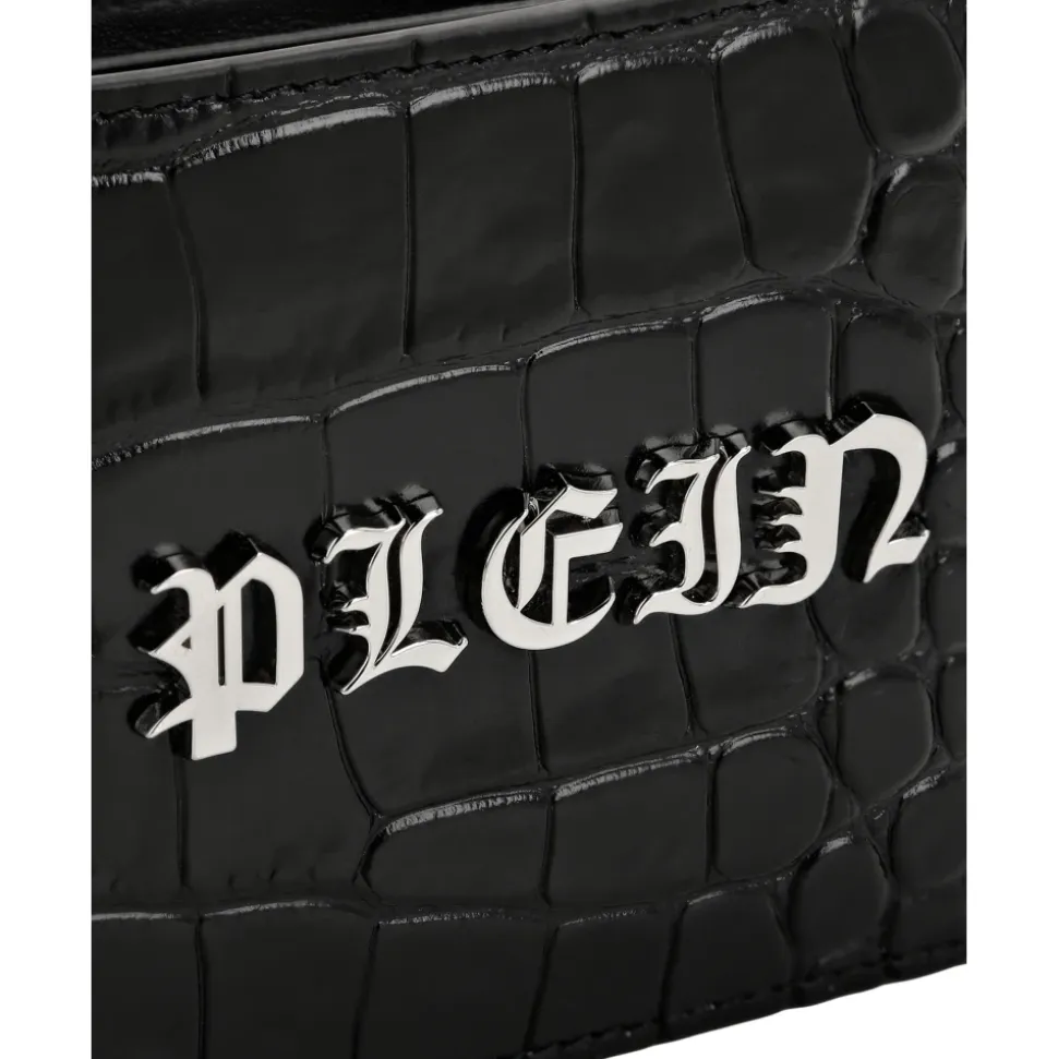 Cartera Francesa de Piel Estampada Crocco Gothic Plein