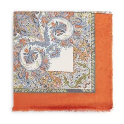 Chal de Jacquard Floral con Diseño Paisley