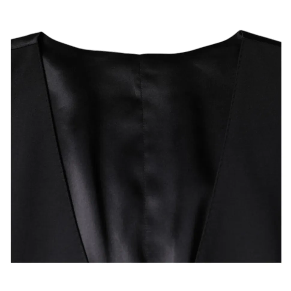 Chaleco de lana negro vestido formal chaleco