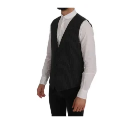 Chaleco Elegante a Rayas Grises