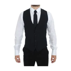 Chaleco Formal de Lana Azul