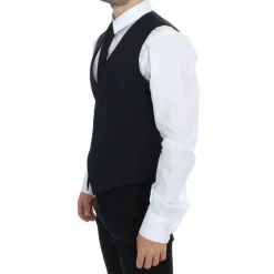 Chaleco Formal de Lana Azul