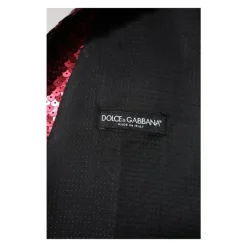 Chaleco Formal Rojo de Lentejuelas