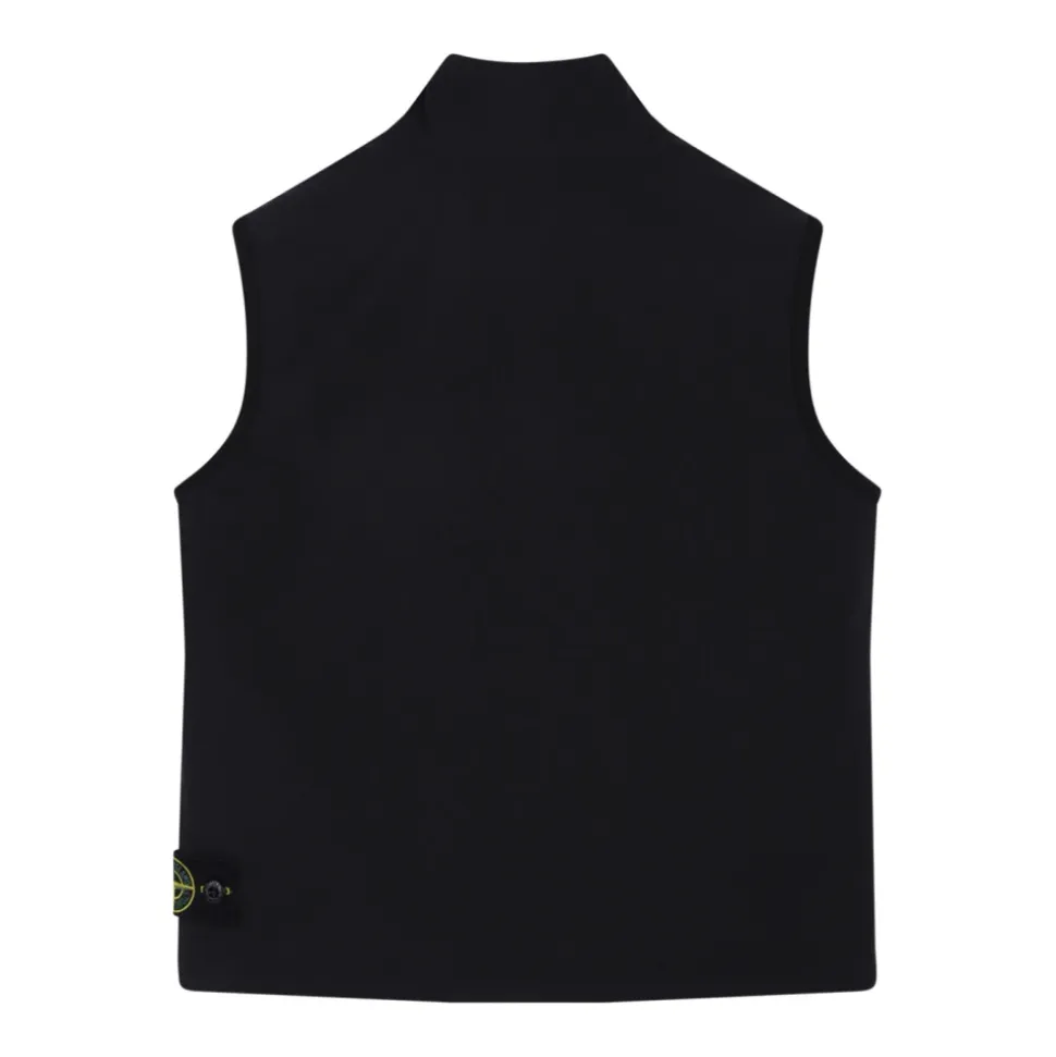 Chaleco negro para niños con parche de logo