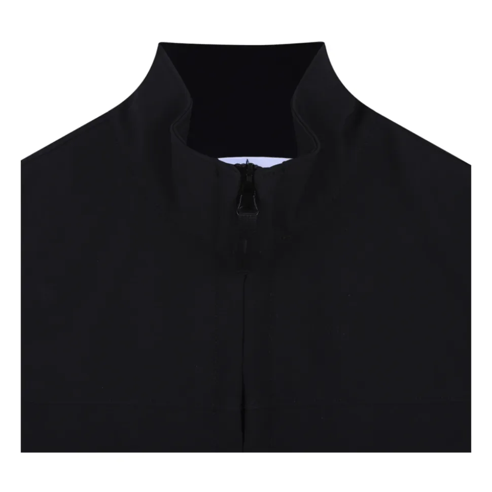 Chaleco negro para niños con parche de logo