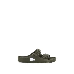 Chanclas con hebilla y logo