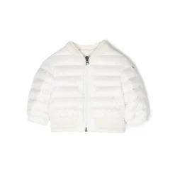 Chaqueta Acolchada con Parche del Logo