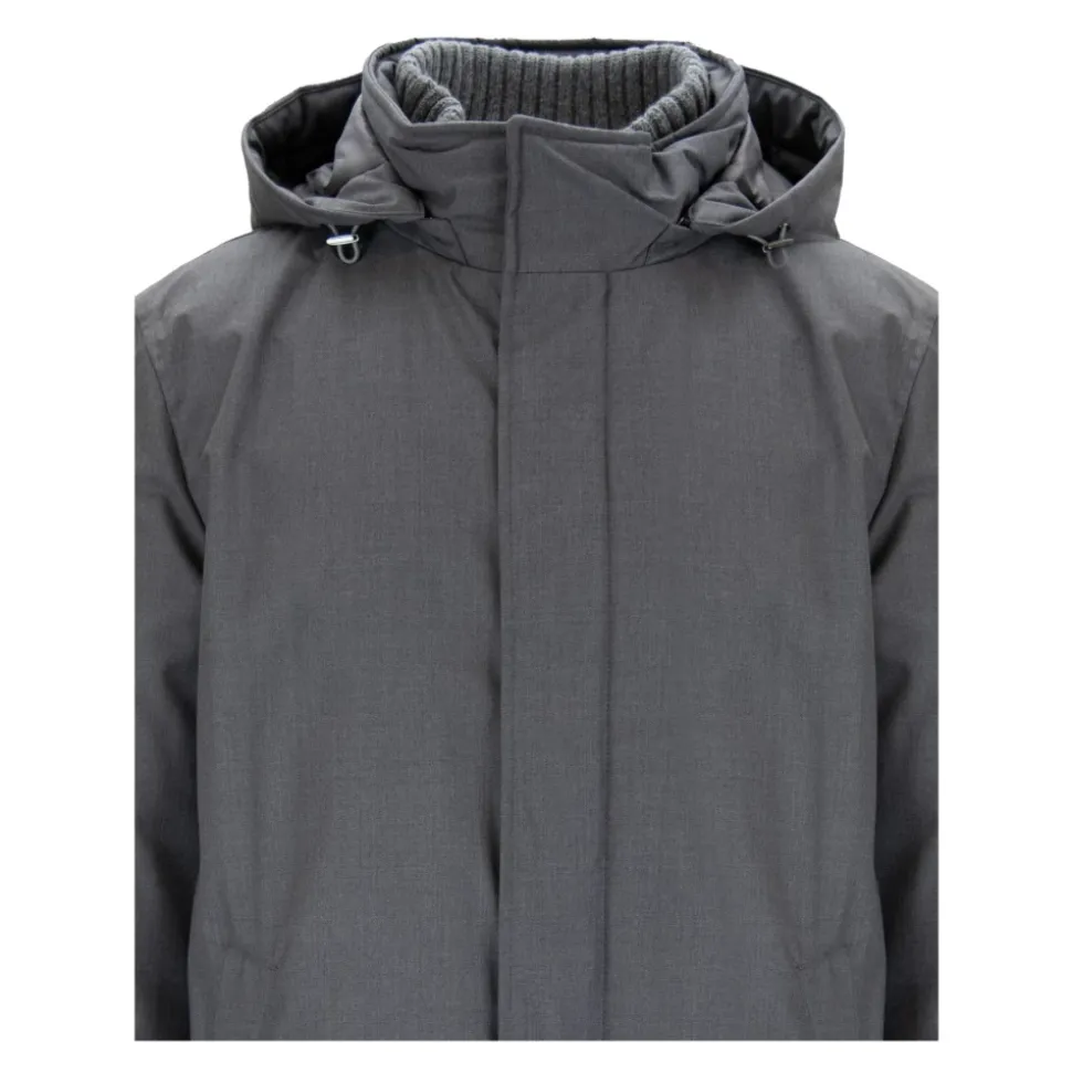 Chaqueta acolchada de hombre con cremallera