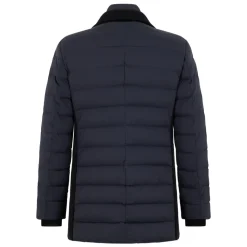 Chaqueta Acolchada de Manga Abullonada con Doble Botonadura
