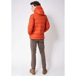 Chaqueta acolchada impermeable Ocre quemado