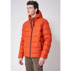 Chaqueta acolchada impermeable Ocre quemado