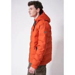 Chaqueta acolchada impermeable Ocre quemado